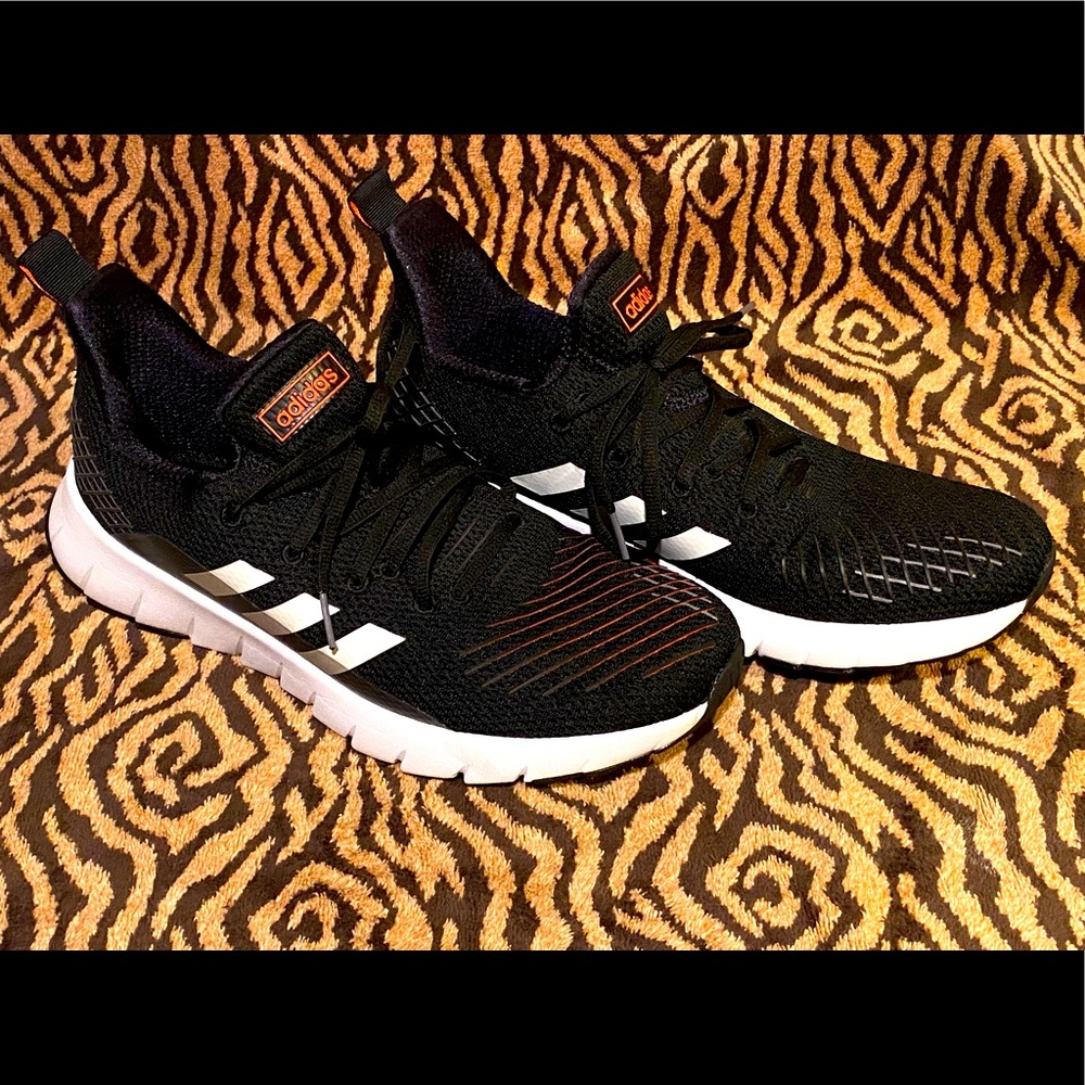 ADIDAS ASWEEGO 'CORE BLACK' CORE BLACK/CLOUD WHITE/SOLAR RED running shoes